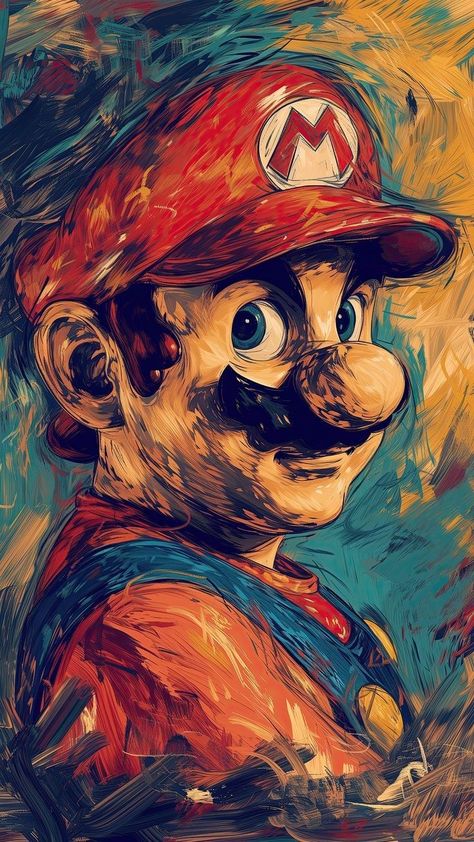 Mario Art Wallpaper, Nintendo Wallpaper, Fan Ideas, Wonderland Artwork, Skateboard Art Design, Trendy Tees, Super Mario Art, Digital Art Gallery, Mario Art