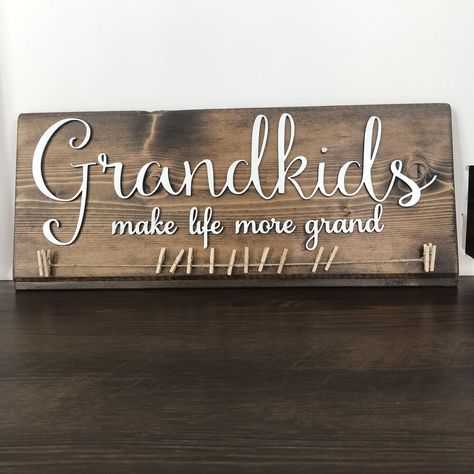 Grandparents Pictures, Grandchildren Sign, Grandkids Sign, Photo Display Board, New Grandparent Gifts, Great Grandma Gifts, Collage Frame, Distance Gifts, Great Grandma