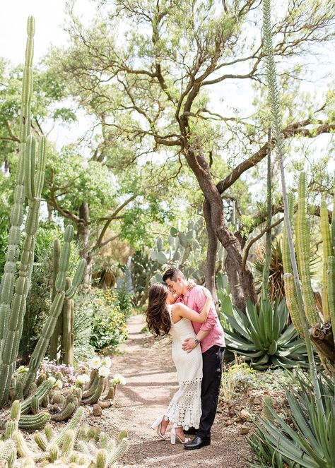 Cactus Garden Engagement Photos, Cactus Garden Photoshoot, Garden Engagement, Engagement Poses, Engagement Photo Outfits, Cactus Garden, Engagement Photo Inspiration, Photo Outfit, Photos Ideas