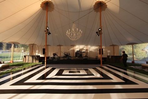 14 Black Wedding Decor Ideas to Bring Out Your Dark Side {Chez Events} Black And White Dance Floor, Black And White Dance, White Dance Floor, Teenager Party, Outdoor Dance Floors, Black Wedding Decorations, White Dance, Dance Floor Wedding, Breathtaking Wedding