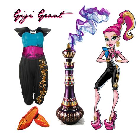 Gigi Grant Everyday Style Gigi Grant Cosplay, Monster High Outfit Ideas, Grand Aesthetic, Gigi Outfits, Gigi Grant, Monster Fashion, Monster High Makeup, Monster High Cosplay, Monster High Costume