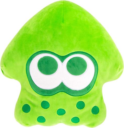 Amazon.com: Club Mocchi- Mocchi - Nintendo - Splatoon Inkling Neon Green - Mega Plush Toy - 15 Inch - Splatoon Video Game Character : Toys & Games Squid Plush, Splatoon Video, Splatoon Inkling, Video Game Character, Splatoon, Game Character, Neon Green, Nintendo, Neon