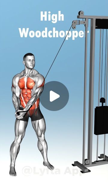 Cable Core Workout, Cable Workouts, Machine Workouts, Cable Machine Workout, Cable Workout, Gym Exercises, Workout Tracker, Hiit Workout At Home, Cable Machine