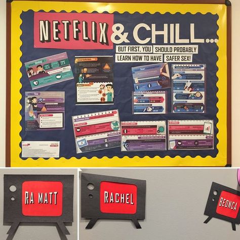 Dorm Events, Resident Assistant Bulletin Boards, Nursing Documentation, Rowan University, College Bulletin Boards, Ra Themes, Bulletin Boards Theme, Resident Advisor, Ra Door Decs