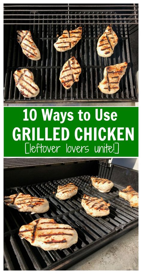 Have leftover grilled chicken on hand? Repurpose those leftovers into one or more of these quick, delicious meal ideas! Who says leftovers can’t be delicious AND convenient?! Leftover Chicken Breast Recipes, Leftover Grilled Chicken, Grilled Chicken Parmesan, Grilled Chicken Breast Recipes, Mom To Mom, Grilled Chicken Strips, Grilled Chicken Recipes Easy, Leftover Chicken Breast, Grilled Chicken Wings