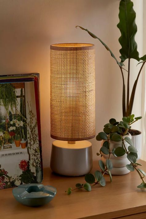 Table Lamps + Desk Lamps | Urban Outfitters Lantern Table, Lantern Table Lamp, Boho Lamp, Modern Lights, Rattan Lamp, Lighting Modern, Inspire Me Home Decor, Table Lamps For Bedroom, Bedroom Lamps