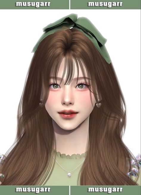 #sims4 #thesims4 #ts4 #creating #art #artist  #cc #games #gaming #musugarr #maamuang Sims 4 Hair Cc Female Korean, Sim4 Cc Hair Women, Sims 4 Japanese Hair Cc, Female Cc Sims 4 Hair, The Sims 4 Cc Clothing For Women Hair, Sims Cc Hair Female, Sims 4 Cc Long Hair With Bangs, Sims 4 Cc Clothes Korean Style, Sims 4 Cc Coquette Hair