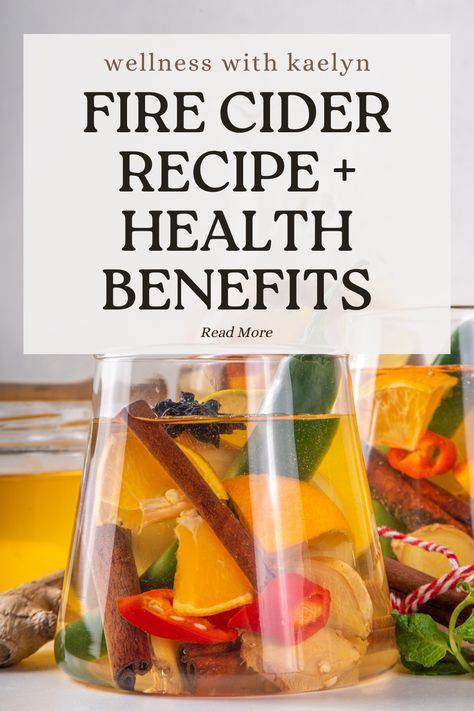 Curious about fire cider for immune health? This post shares all about fire cider health benefits and a traditional diy fire cider recipe Homemade Fire Cider, Diy Fire Cider, Fire Cider Recipe Benefits, Fire Honey Recipe, Benefits Of Fire Cider, Cider Fire, Orange Cider Recipe, Rosemary Health Benefits, Fire Cider Benefits