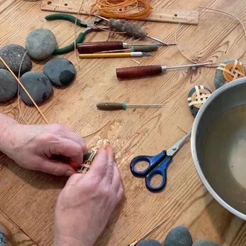 Videos | wrappedrockz Weaving Stones, Woven Rocks, Stone Wrapping Macrame, Wrapping Rocks, Diy Stone Wrapping, Rock Weaving, Stone Wrapping Tutorial, Nature Weaving, Rock Wrapping