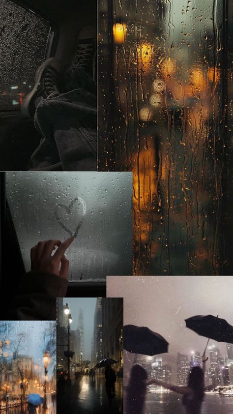 Collage/wallpaper rainy day aesthetic Rainy Day Aesthetic Wallpaper, Aesthetic Wallpaper Collage, Rainy Day Aesthetic, Day Aesthetic, Collage Wallpaper, Wallpaper Collage, Rainy Day, Aesthetic Wallpapers, Collage