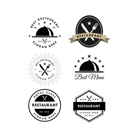 restaurant and food logo design templates Restraunt Logo, Food Logo Design, Food Logo, Restaurant Logo Design, Logo Restaurant, Logo Food, Logo Design Template, The Restaurant, Design Templates