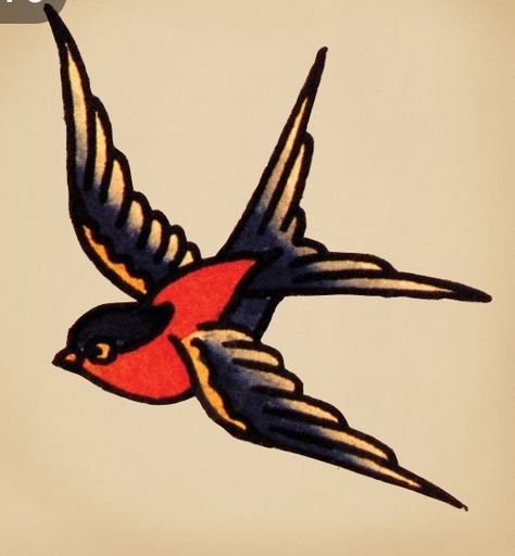 The free swallow tattoo you can get. Swallow Tattoo Sailor Jerry, Sailor Jerry Sparrow, Sailor Jerry Sparrow Tattoo, American Traditional Sailor Jerry Tattoo, Sailor Jerry Swallow Tattoos, Sailor Jerry Tattoo For Women, Sailor Swallow Tattoo, Sailor Jerry Snake, Sailor Jerry Swallow