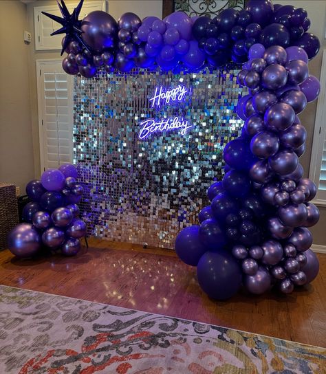 🎉💜 Pop, sparkle, and shine! This Sweet 16 setup is a purple dream come true with a shimmering backdrop and fab balloon garland! 👑✨ Can you guess how many balloons we used? Watch till the end and drop your guess in the comments! 🎈💕 Ready to make your party unforgettable? Let’s create magic together! #Sweet16 #BirthdayBash #ShimmerBackdrop #BalloonGoals #partyperfection #scottsdalepartyplanner #azbacheloretteparty #azbachelorette #bestpartyplanners #sweet16party Sweet 16 Backdrop, Sweet 16 Photos, Scottsdale Bachelorette, 18th Birthday Party, Used Watches, Sweet 16 Parties, Photo Booth Backdrop, Sparkle And Shine, Till The End