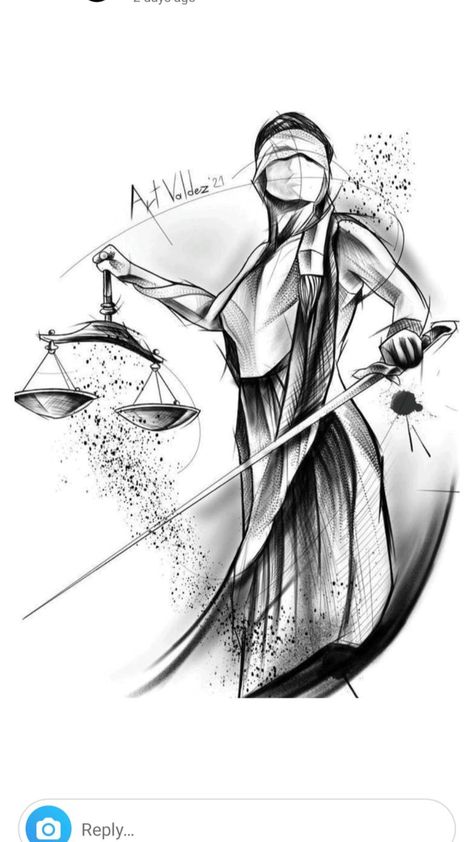 Anime Sketch Easy, 천사와 악마, Justice Tattoo, Sketch Style Tattoos, Libra Tattoo, Lady Justice, Sketch Tattoo Design, Zodiac Tattoos, Zodiac Tattoo