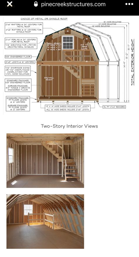 Shed Loft Plans, Two Story Shed House Interior, Barn Shed Tiny House, Two Story Shed, Home Depot Tiny House, Barn With Loft, Converted Shed, Pallet Diy Furniture Projects, Living In A Shed