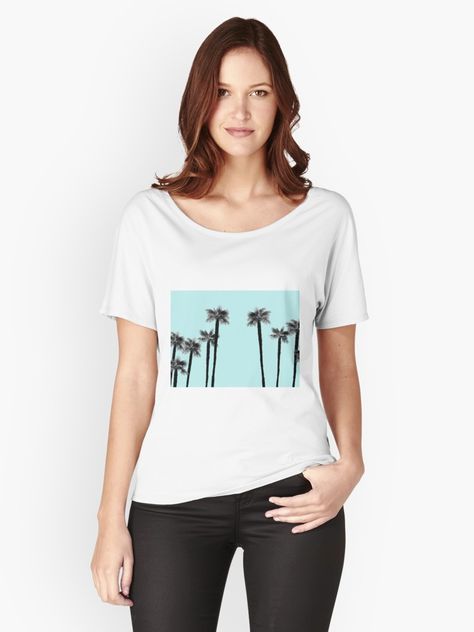 "Minimal Black & White Palms #2 #tropical #decor #art" T-shirt by anitabellajantz | Redbubble Jean Paul Goude, Pale Dogwood, Tropical Decor, Palm Leaves, Shirts With Sayings, Decor Art, Lightweight Hoodie, Chiffon Tops, Fifa