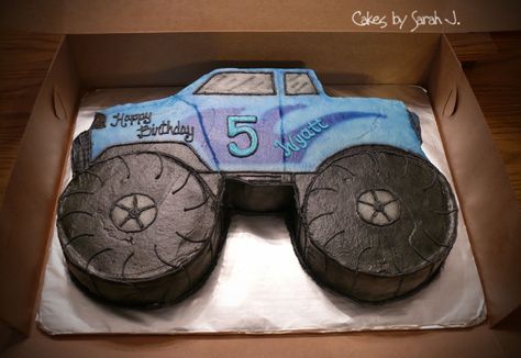 monster truck bday cakes | Monster Truck — Children's Birthday Cakes Monster Truck Birthday Cake, Monster Jam Birthday Party, Blaze Birthday Party, Monster Jam Birthday, Truck Theme Birthday, Truck Birthday Cakes, Blaze Birthday, Truck Cake, Truck Cakes