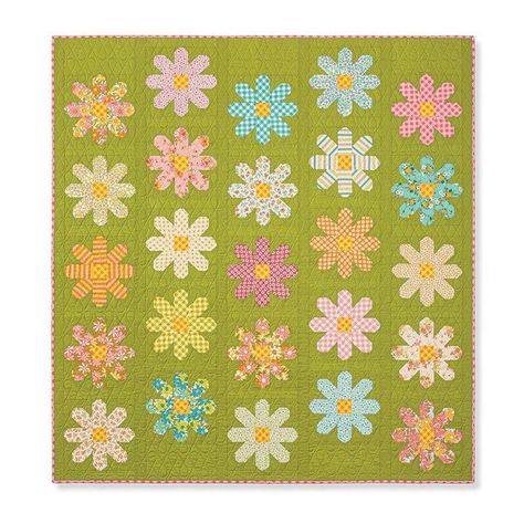 Fresh As A Daisy Quilt, Daisy Quilt, Maureen Mccormick, Vintage Quilts Patterns, Fresh As A Daisy, Boho Quilt, Missouri Star Quilt Company, Paper Quilt, Flower Quilts