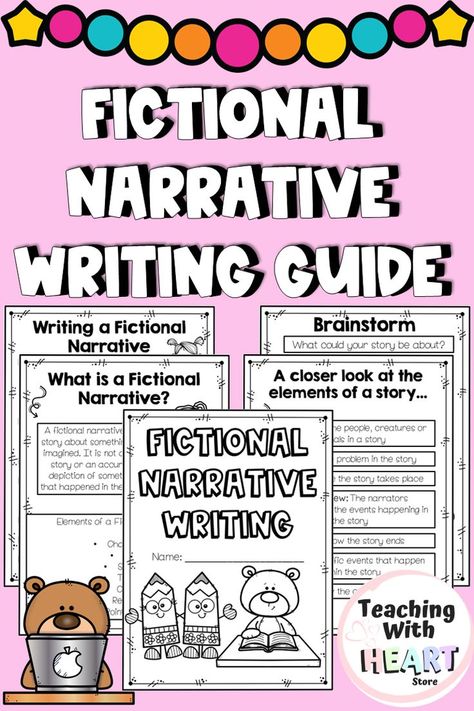 Fictional Narrative Writing, Elementary Writing Activities, Third Grade Writing, Writing Guide, Elementary Writing, Rough Draft, Work Project, Independent Work, Narrative Writing