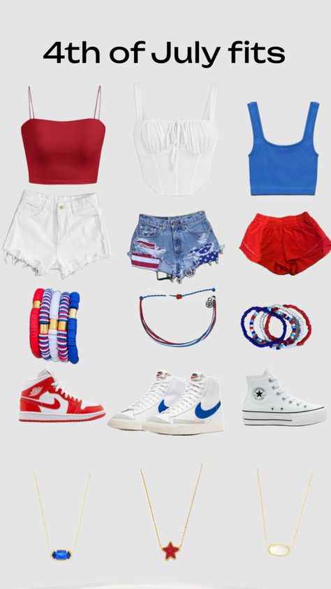 4th Of July Outfits Shuffles, 4th Of July Fits, Preppy Outfits For School, Matching Outfits Best Friend, July Outfits, Preppy Summer Outfits, Halloween Costume Outfits, Casual Preppy Outfits, Trendy Outfits For Teens