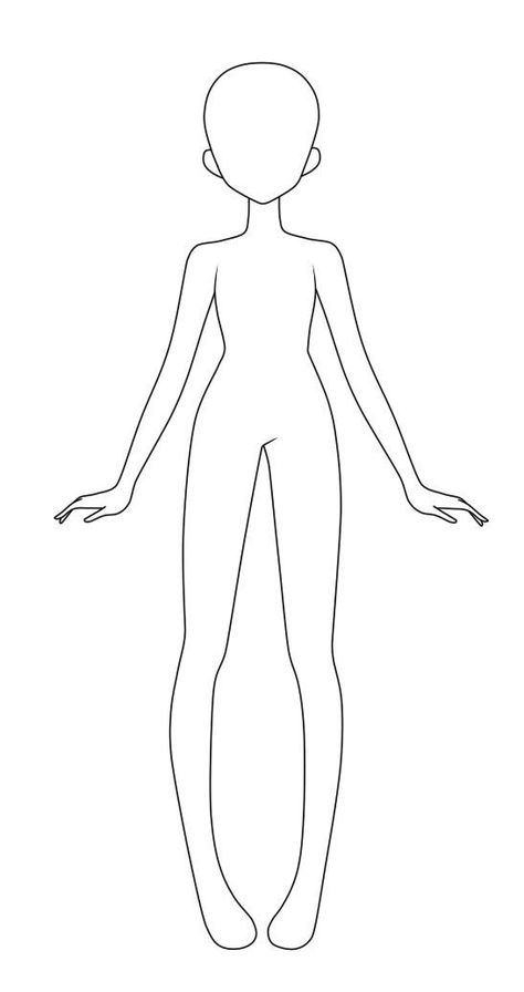 Mannequin Base Drawing, Body Drawing Standing Straight, Fashion Doll Drawing Base, How To Draw A Mannequin, Anime Mannequin, Fashion Design Base, Girl Base Drawing, Base Body Drawing, Girl Body Base