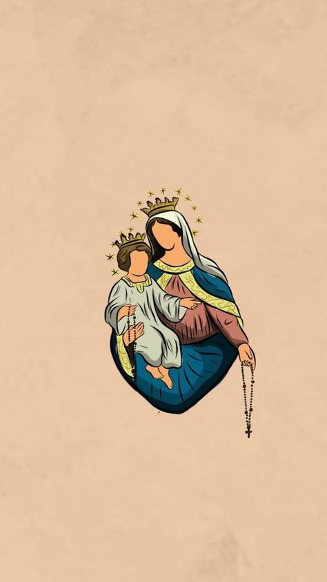 Catholic Wallpaper, Virgin Mary, Jesus