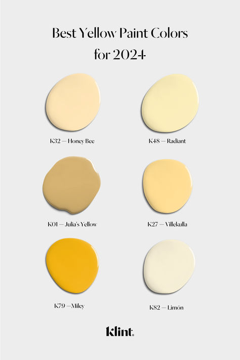 Embark on a journey of color and creativity with our carefully curated selection of the finest yellow paint colors. From the gentle touch of Pale Mustard to the comforting glow of Soft Warm Light, our collection unfolds boundless possibilities to elevate your space with the radiant charm of yellow. Discover the best shades of Creamy Neutral yellows to transform your home into a haven of light and warmth. Unleash the power of yellow in your sanctuary. Light Yellow Interior Design, Living Room Wall Color Yellow, Soft Yellow Paint Colors Bedroom, Shades Of Yellow Paint, Soft Yellow Paint Colors Kitchen, Pale Yellow Wall Paint, Behr Light Yellow Paint Colors, Light Yellow Paint Colors, Light Yellow Bedrooms