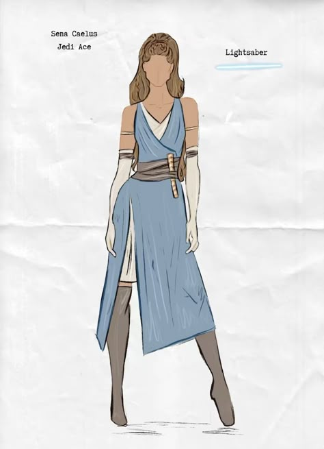 Jedi Knight Outfit, Dystopian Clothes, Star Wars Inspired Outfits, Sweet Characters, Jedi Outfit, Star Wars Dress, Jedi Robe, Knight Outfit, Costume Inspirations