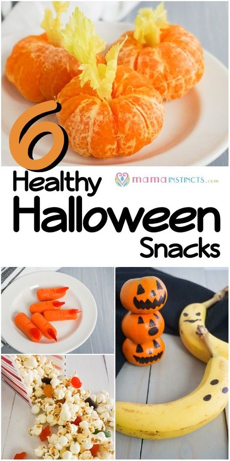 Halloween treats don't have to be all sugar and unhealthy. Give your healthy treats a spooky twist by following these simple recipes. All are ready in just a few minutes and kid-friendly! #halloween #mamainstincts #halloweentreats #homemadehalloween #healthyhalloween #greenhalloween #halloweenfood Healthy Halloween Kids Snacks, Halloween Lunch Box, Healthy Halloween Food, Halloween Snacks For Kids, Halloween Lunch, Healthy Halloween Treats, Healthy Halloween Snacks, Halloween Treats For Kids, Halloween Party Snacks