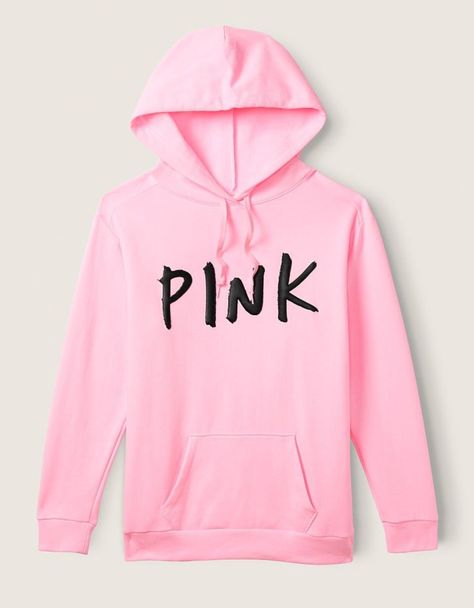 Pink Outfits Victoria Secret, Pink Campus, Highest Bidder, Sell Anything, Pink Daisy, Pink Outfits, Pink Hoodie, Black Logo, Sweaters Oversized