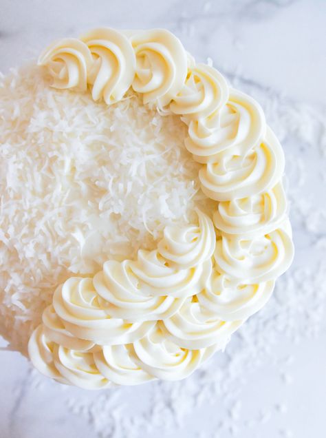 Coconut Cream Cheese Frosting | Bake at 350° German Chocolate Cookies, Coconut Cream Frosting, Coconut Cream Cheese, Coconut Cream Cheese Frosting, Coconut Icing, Decorator Frosting, Coconut Frosting, Spritz Cookies, Icing Tips