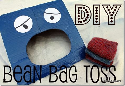 Beanbag Toss, Diy Bean Bag, Lila Party, Stem Ideas, Bean Bag Toss Game, Bean Bag Toss, Bag Toss, Homemade Toys, Indoor Activities For Kids