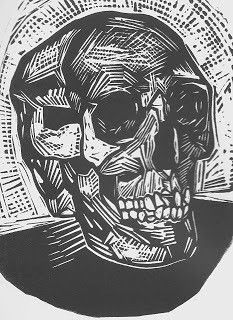 Skull Linocut, Linoleum Print, Skull Art Drawing, Linocut Art, Poster Design Inspiration, Gcse Art, Mixed Media Art Journaling, Lino Print, Linoleum