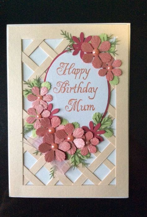 Greeting Cards Handmade Birthday, Handmade Greeting Card Designs, Card With Flowers, Creative Birthday Cards, Card Design Handmade, Birthday Card Craft, Handmade Paper Crafts, Diy Crafts Paper Flowers, Fancy Fold Cards