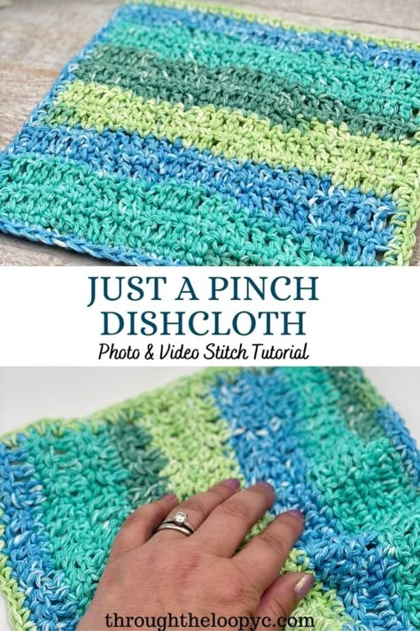 Easy Crochet Dishcloth Pattern, Easy Crochet Dishcloth, Crochet Washcloth Free Pattern, Quick And Easy Crochet Patterns, Crochet Dishcloth Pattern, Crochet Washcloth Free, Crochet Dish Cloth Free Pattern, Quick Crochet Gifts, Crochet Pot