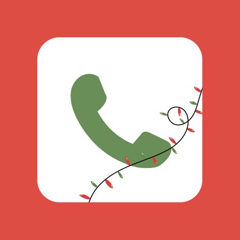 Christmas Call Icon, App Icon Christmas, Screensaver Iphone, Winter App, Christmas Ios, Icona Ios, Icon Christmas, Holiday Iphone Wallpaper, App Ikon