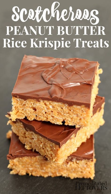 Peanut Butter Rice Krispie Treats Recipe, Butterscotch Topping, Peanut Butter Rice Krispie Treats, Krispie Treats Recipe, Idea Room, Butter Rice, Bake Dessert, Rice Crispy Treats, Rice Krispie Treats