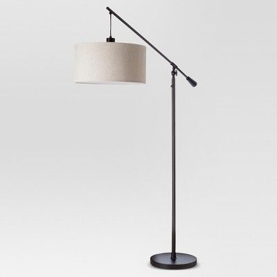 Cantilever Drop Pendant Floor Lamp Antique Bronze - Threshold™ : Target Bronze Lamp, Lamp Antique, Task Floor Lamp, Arm Floor Lamp, Black Floor, Black Floor Lamp, Tripod Floor Lamps, Standing Lamp, Beautiful Lamp