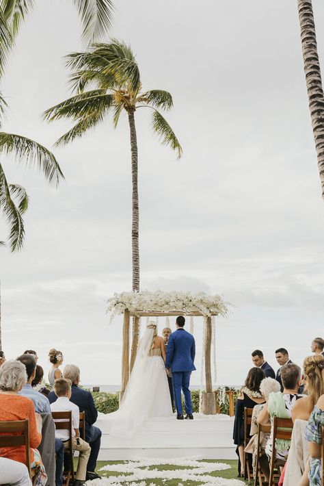 Tropical Wedding Ceremony, Four Seasons Maui, Big Island Wedding, Wedding Venues Hawaii, Tropical Florals, Four Seasons Resort, Wedding Venues Beach, Maui Wedding, Hawaiian Wedding