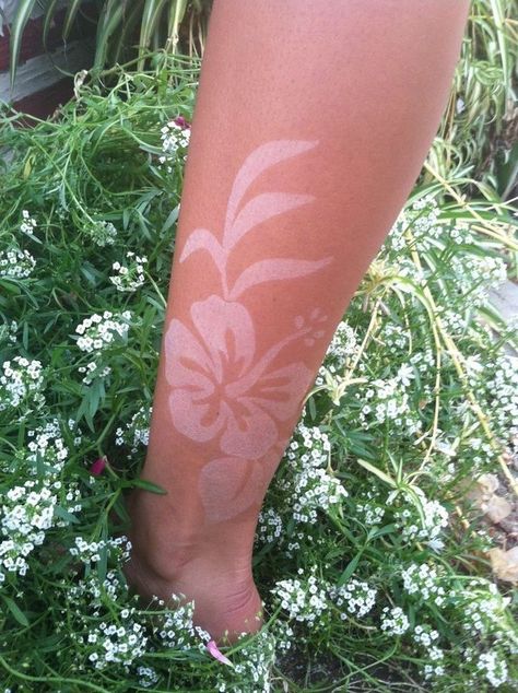 16 Aesthetic Beach Sunscreen Tattoo Design Ideas Coconut Girl Tattoo, Hawaiian Girl Aesthetic, Tropical Tattoos, Sunscreen Tattoo, Brand New Tattoos, Rose Tattoo Stencil, Butterfly Tattoo Stencil, No Ordinary Girl, Tan Tattoo