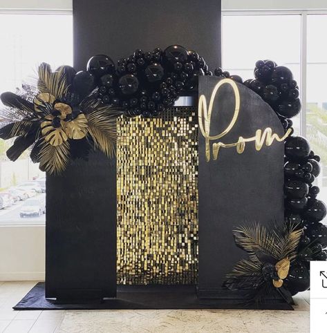 Sequin Decorations Party, Sequin Wall Decoration, Prom Balloon Decorations Photo Backdrops, Shimmer Wall Decoration Ideas, Backdrops For Parties Wall Decorations, Black Backdrop Ideas, 70th Birthday Decorations For Women, Prom Backdrop Ideas Outside, Sequin Backdrop Ideas