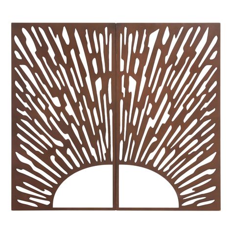 Bronze Metal Sunrise Sunset Panel Outdoor Wall Decor 2 Piece - World Market Outdoor Wall Decor Ideas, Patio Wall, Falls Church, Beach Condo, Bronze Metal, Outdoor Wall Decor, World Market, Modern Outdoor, Outdoor Wall