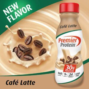 Premier Protein Café Latte Review | Costco Insider Cafe Latte Recipe, 30g Protein, Premier Protein Shakes, 30 Grams Of Protein, Coffee With Alcohol, Protein Coffee, Premier Protein, Bulk Food, Latte Recipe