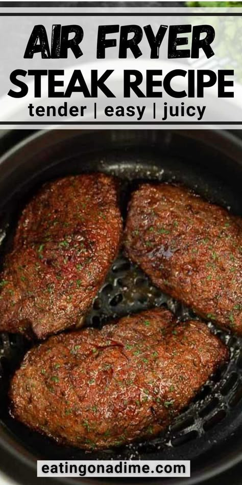 Grill Steak Recipes, Chuck Tender Steak Recipes, Bottom Round Steak Recipes, Steak In Air Fryer, Steak Salads, Steaks On The Grill, Chuck Steak Recipes, Air Fry Steak, Steak Taco