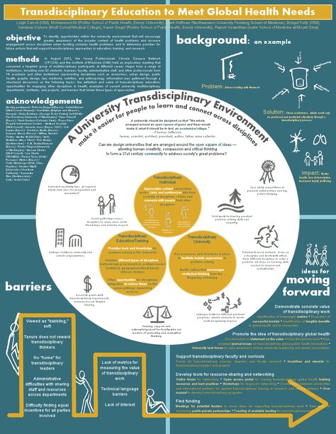 Innovative Poster Highlights Work Towards Trans-Disciplinary Education for Global Health | THL News Blog Research Poster Design Layout Ideas, Powerpoint Poster Template, Powerpoint Poster, Conference Poster Template, Scientific Poster Design, Academic Poster, Conference Poster, Scientific Poster, Education Poster Design