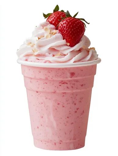 ↑↑↑ Larger size on website 🔸 A pink milkshake, topped with whipped cream and two strawberries. The milkshake is in a white plasti Pink Milkshake, Milkshake Cup, Strawberries And Whipped Cream, Strawberry Milkshake, Red Strawberry, Fresh Strawberries, Summer Treats, Fresh Strawberry, Plastic Cup