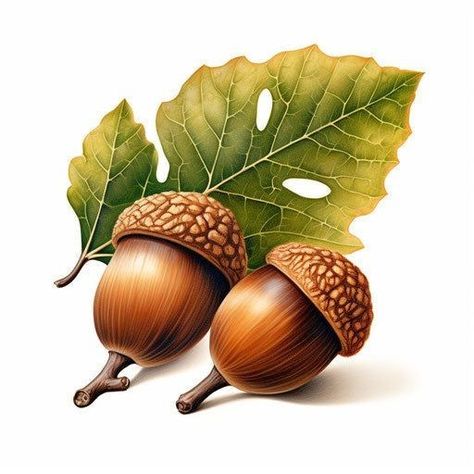 Acorn Clipart, Acorn Painting, Png Black And White, Interactive Presentation, Blog Banner, Fall Fruits, Watercolor Leaves, Event Invitation, Visual Content