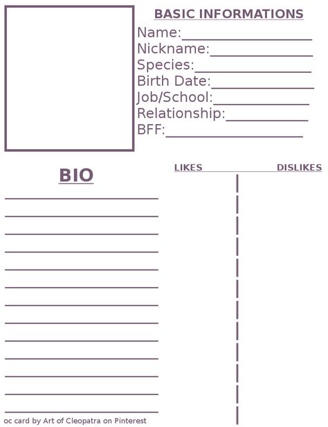 Oc Information Template, Character Information Template, Oc Introduction Template, Character Information Sheet, Character Introduction Template, Character Introduction Design, Oc Introduction Sheet, Oc Info Sheet, Original Character Sheet