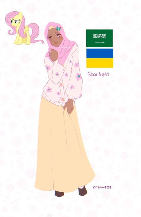 Fluttershy Fluttershy Hijab, King Sombra Human, Fluttershy Human Fanart, Star Pasta, Fluttershy Human, Wings And Horns, Mlp Art, Equestrian Girls, Mlp Characters