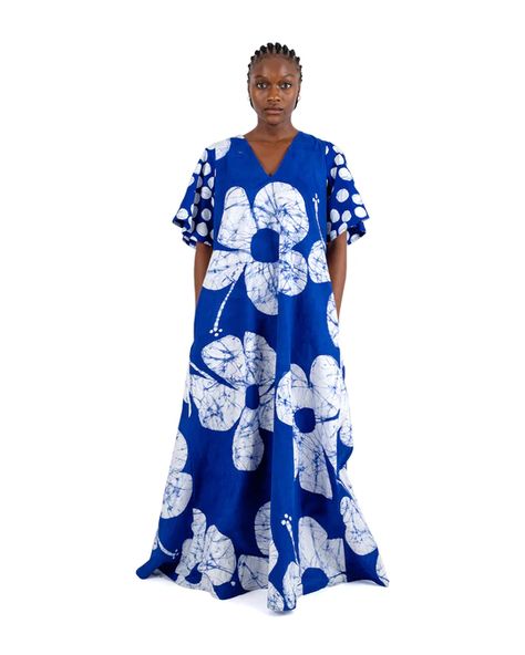 Fashion Sustainability, Ankara Maxi Dress, Tie Dye Fashion, Batik Design, African Traditional Dresses, African Clothing Styles, African Design Dresses, Maxi Dress Cotton, African Wear